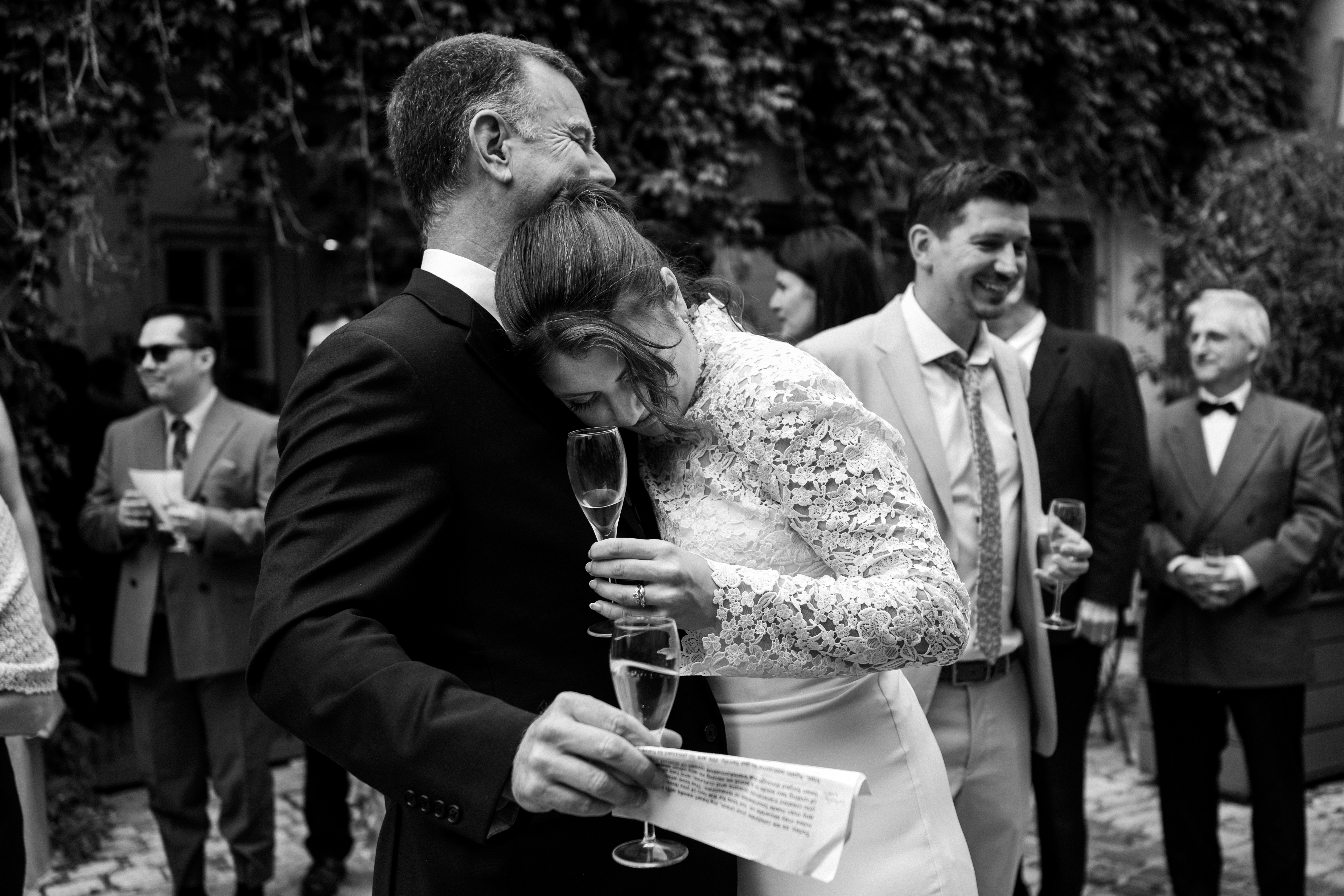 La mariée et son père